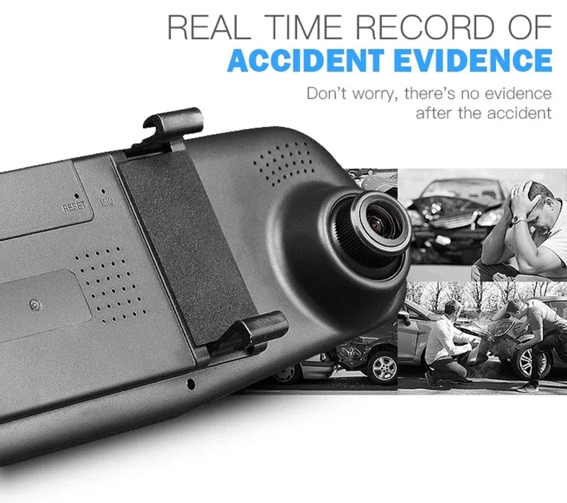 Vehicle Black box DVR with Full 1080 HD Touch Screen Rear View Camera