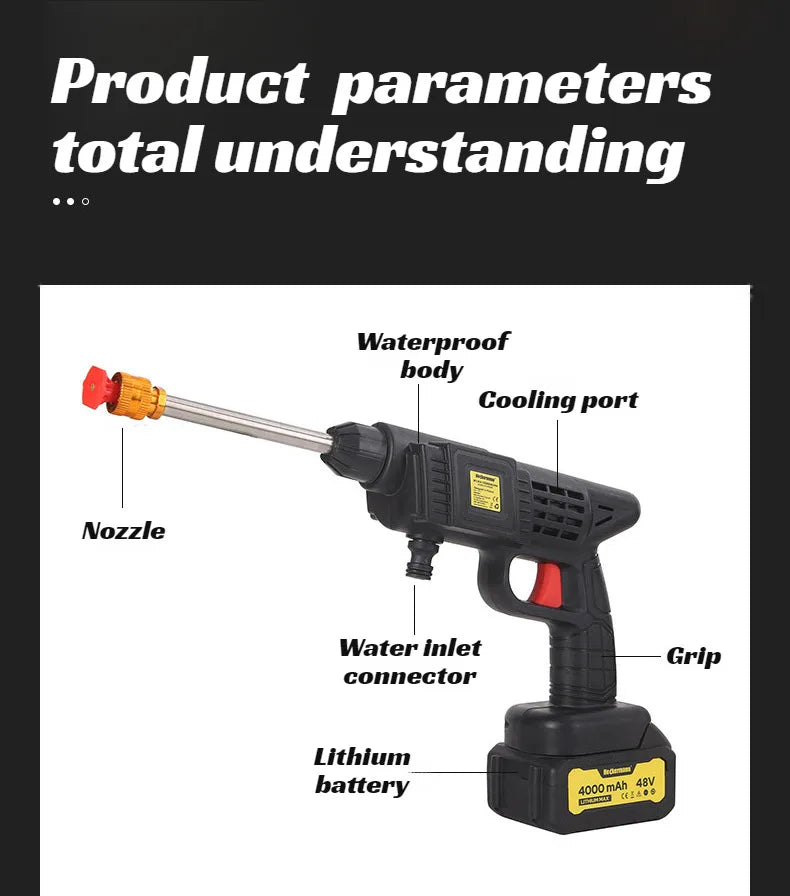 Portable Car Wash Spray Gun