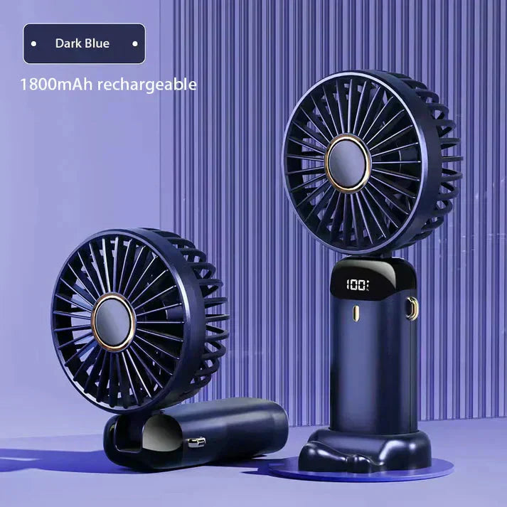 Mini Portable Handy Fan UAE – Rechargeable 5-Speed Cooling Fan Dubai Summer