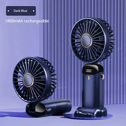 Mini Portable Handy Fan UAE – Rechargeable 5-Speed Cooling Fan Dubai Summer