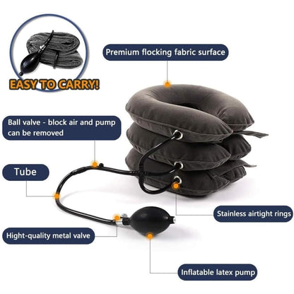 Inflatable Neck Traction Device – Cervical Pain Relief & Posture Support Collar