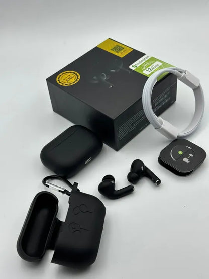 AIRPODS PRO2 WHITE/BLACK PRIEMIUM QUALITY ( 2ND GENRATION)