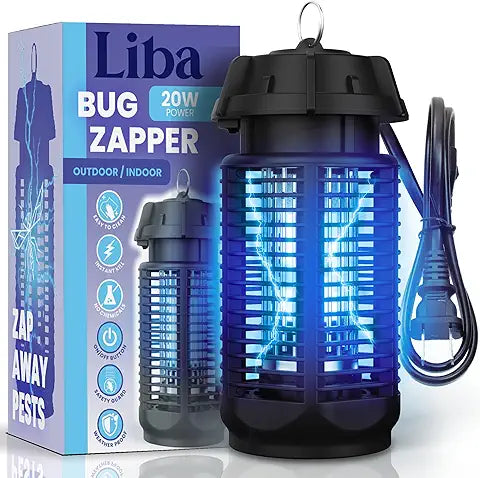 Electric Bug Zapper 20W – Indoor & Outdoor Mosquito Killer (4000V, Waterproof IPX4)