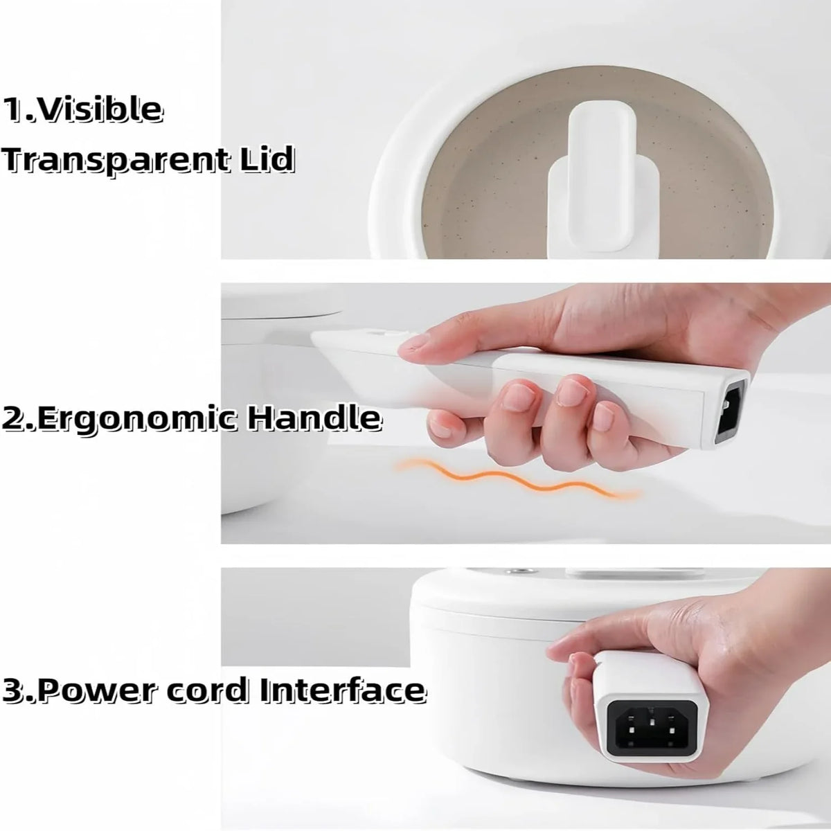 ELECTRIC HOT POT - 1.5L Non-Stick With 700 watts