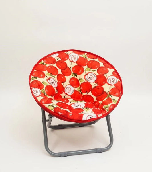 Kids Folding Apple Pattern Chair