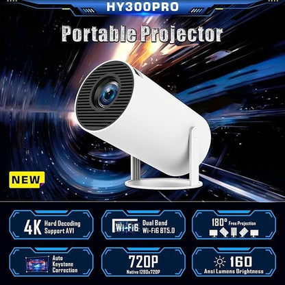 Mini Portable Projector UAE – Home Cinema 40 to 200 Inch Screen, 180° Rotate
