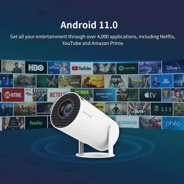 Mini Portable Projector UAE – Home Cinema 40 to 200 Inch Screen, 180° Rotate