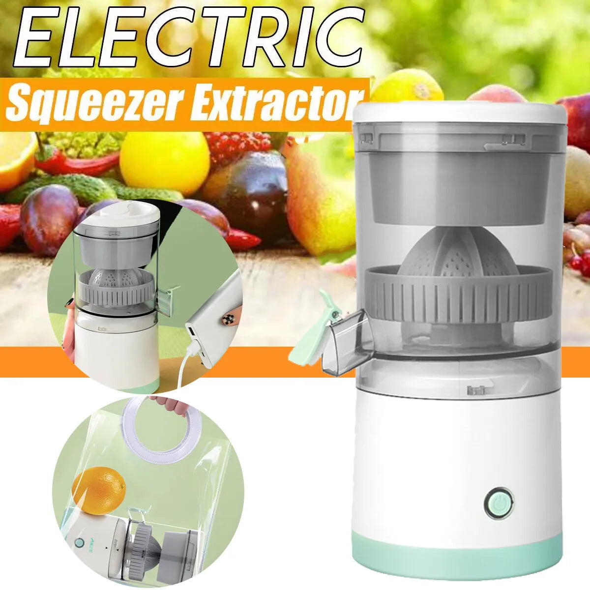 Automatic Fruit Juicer UAE – Electric Citrus Orange Juicer | عصارة فواكه Dubai
