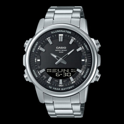 Turquoise Dial Men Watch/Casio AMW-880D Analog-Digital Watch